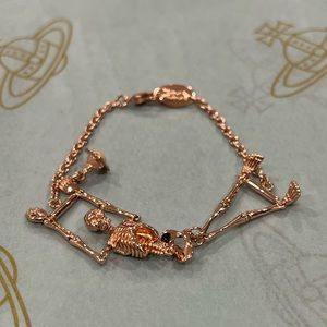Vivienne Westwood Skeleton Bracelet Rose Gold